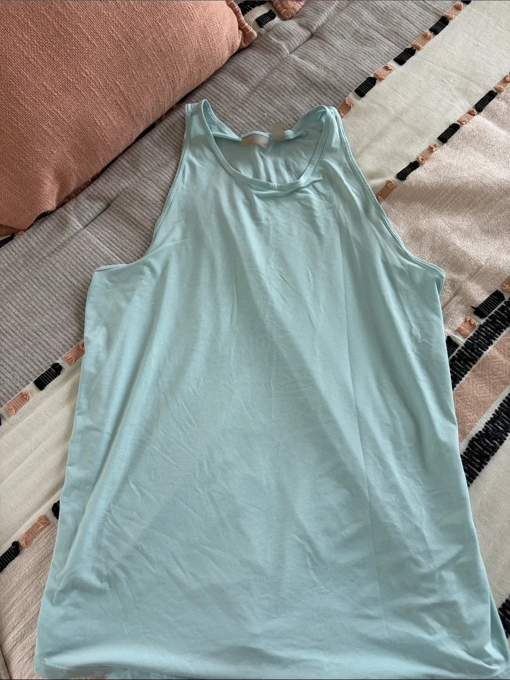 ZElla Light Aqua Scoop Neck Tank Top or exercise top